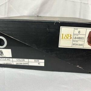 L&B Brown Snake Pattern Boots